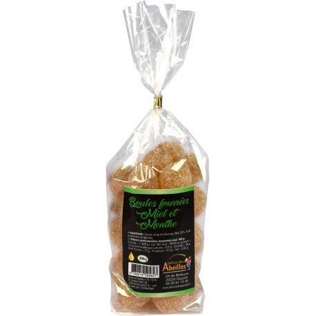 Boules fourrées miel et menthe 250g