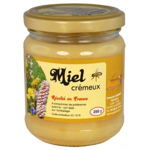 Miel de fleurs crémeux produit en Creuse_Délices des Abeilles