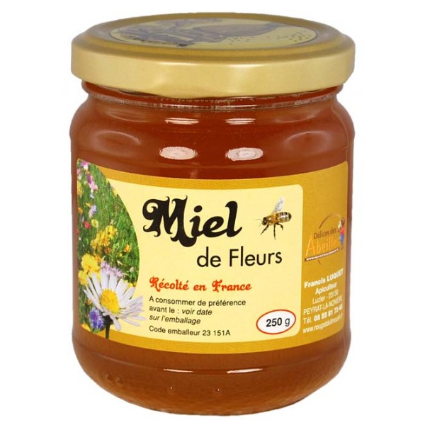 Miel de fleurs produit en Creuse_Délices des Abeilles