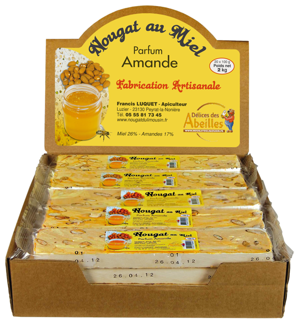 Présentoir Nougat Délices des Abeilles